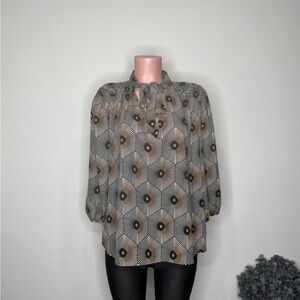 Women's Geometric Patterned Blouse
